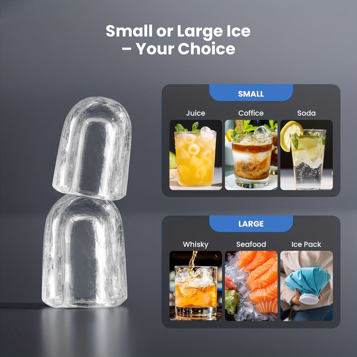 Portable Countertop Ice Maker Machine with Self-Cleaning, 28Lbs/24H Fast Ice Cube Maker with Ice Basket & Scoop for Home Kitchen RV Camping