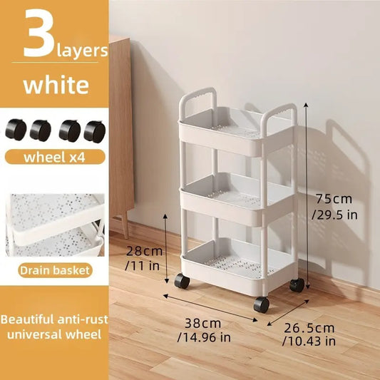 durable storage cart] 3 tier durable plastic rolling storage - Temu