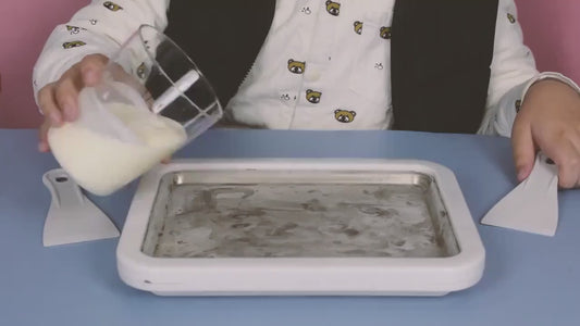 Instant Ice Cream Maker Pan with 2 Scrapers - 304 Stainless Steel Rolled Ice Cream Plate, No Electricity Required - Reusable Fried Ice Cream Machine for Homemade Ice Cream, Gelato & Frozen Yogurt